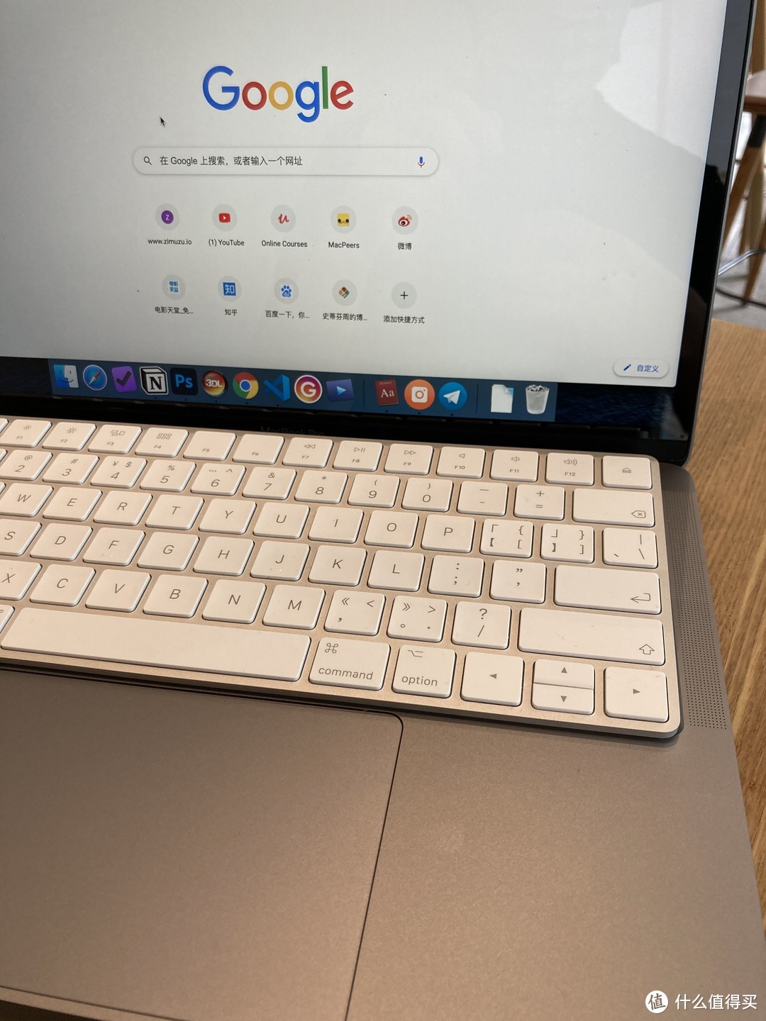 macbook pro上的凹槽与magickeyboard一样大小