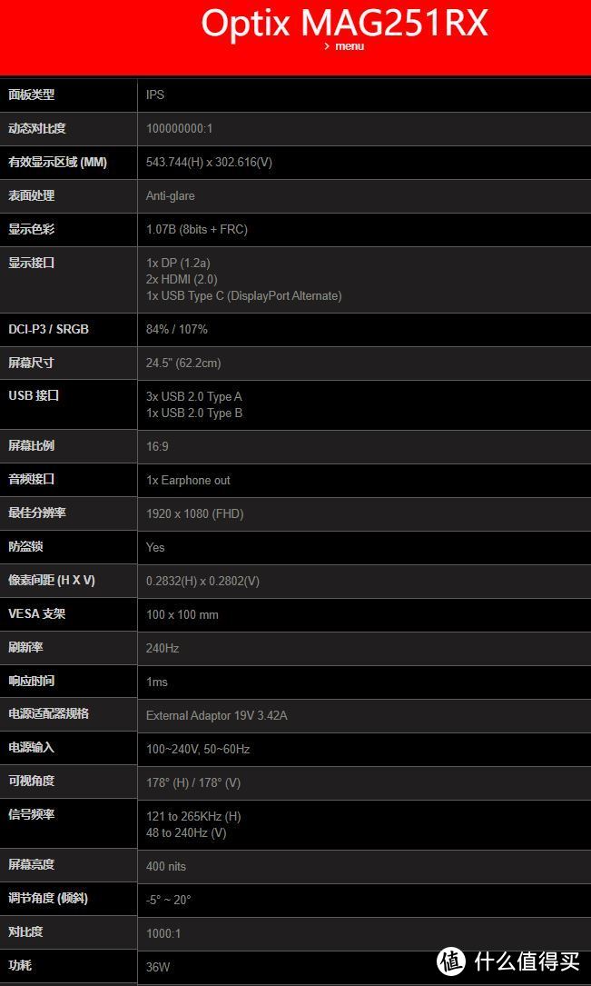 电竞显示器怎么选？微星 MAG251RX 简评