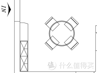 △ 入户+餐厅平面图