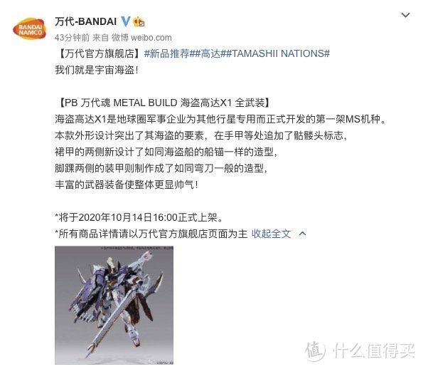 我是刚大木：Metal Build 全覆式海盗高达X-1正式公布