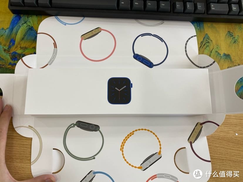 蓝色Apple Watch 6 44毫米晒单