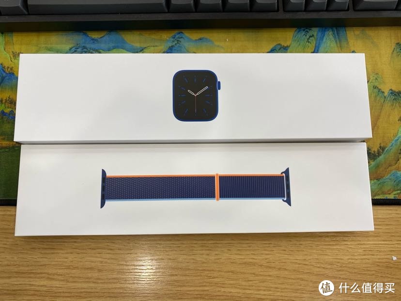 蓝色Apple Watch 6 44毫米晒单