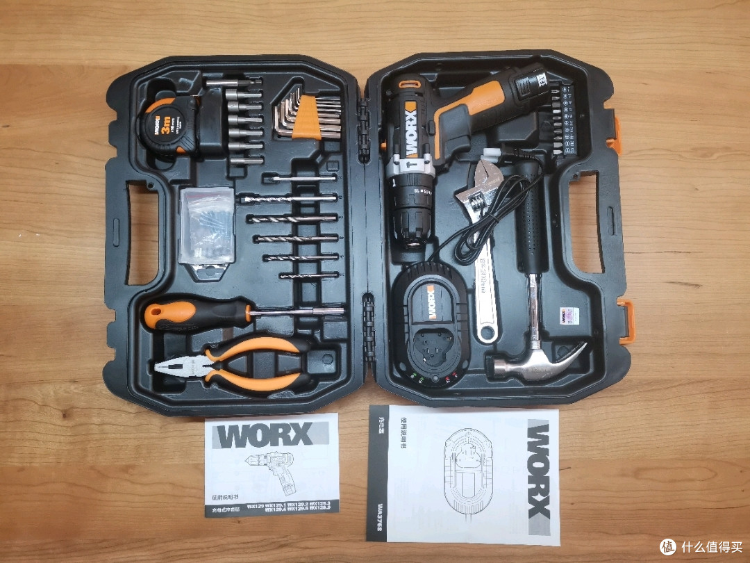 开箱评测篇一威克士wx1925锂电钻工具箱开箱