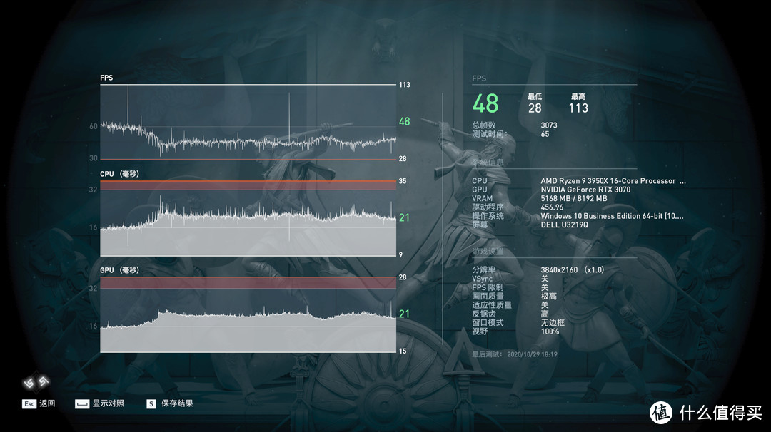 刺客信条：奥德赛 4K全最高画质。