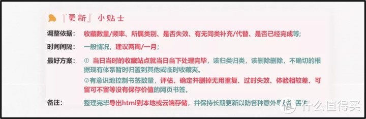 浏览器书签系统的定期完善/优化/维护/更新/管理