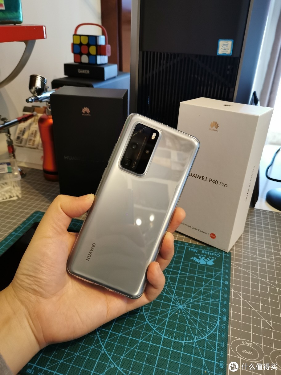 趕在華為mate40pro上市之際又入手了臺p40pro256g冰霜銀_安卓手機