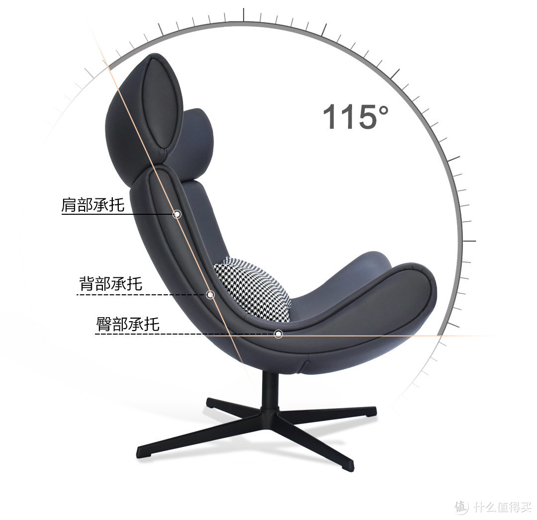 客厅中的点睛家具：一个造型抢眼的意式轻奢真皮椅