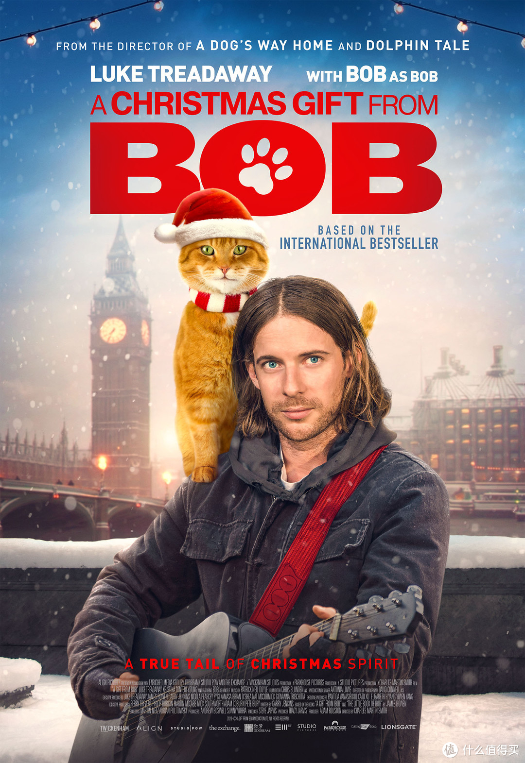 流浪猫鲍勃遗作《鲍勃的圣诞礼物》本周上线，猫演员已于今年六月因意外去世，深受全球粉丝爱戴