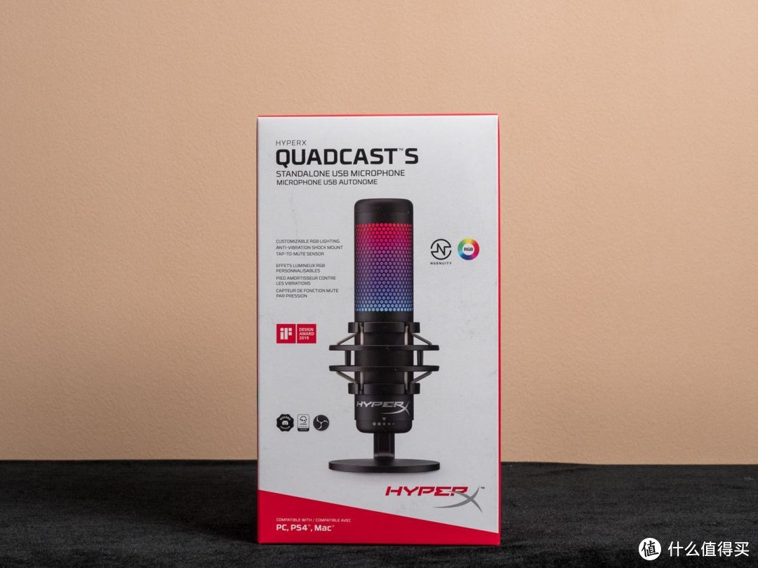 麦克风亦可RGB HyperX Quadcast S声浪加强版RGB专业麦克风评测