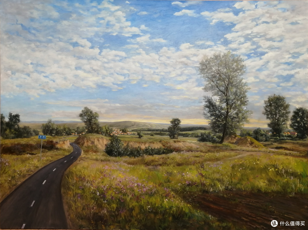 张尚宝《乌兰察布的风景》布面油画 160×120cm