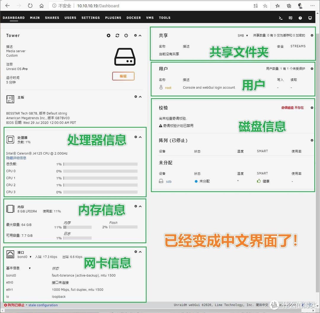 UNRAID系统安装双软路由保姆级教程：使用GK41 双网口 J4125设备安装！【上篇】