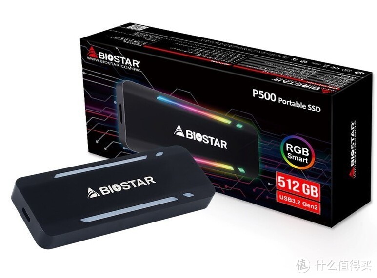 映泰发布P500系列移动固态硬盘，RGB幻彩灯条、1G/s读速