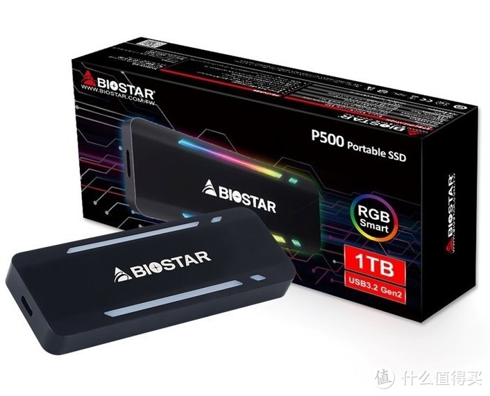 映泰发布P500系列移动固态硬盘，RGB幻彩灯条、1G/s读速
