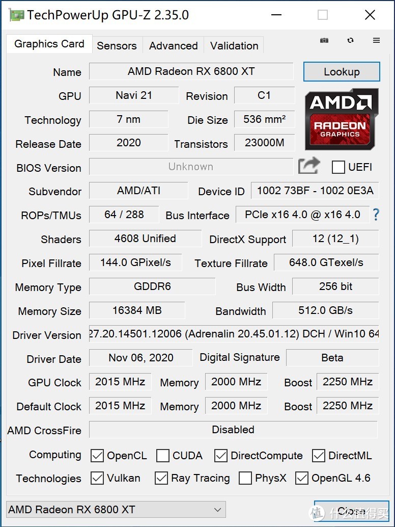 真正的硬碰硬！AMD Radeon RX6800XT/6800 评测！