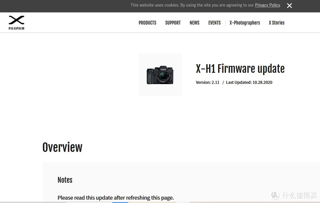 富士X-H1相机最新2.11固件升级步骤