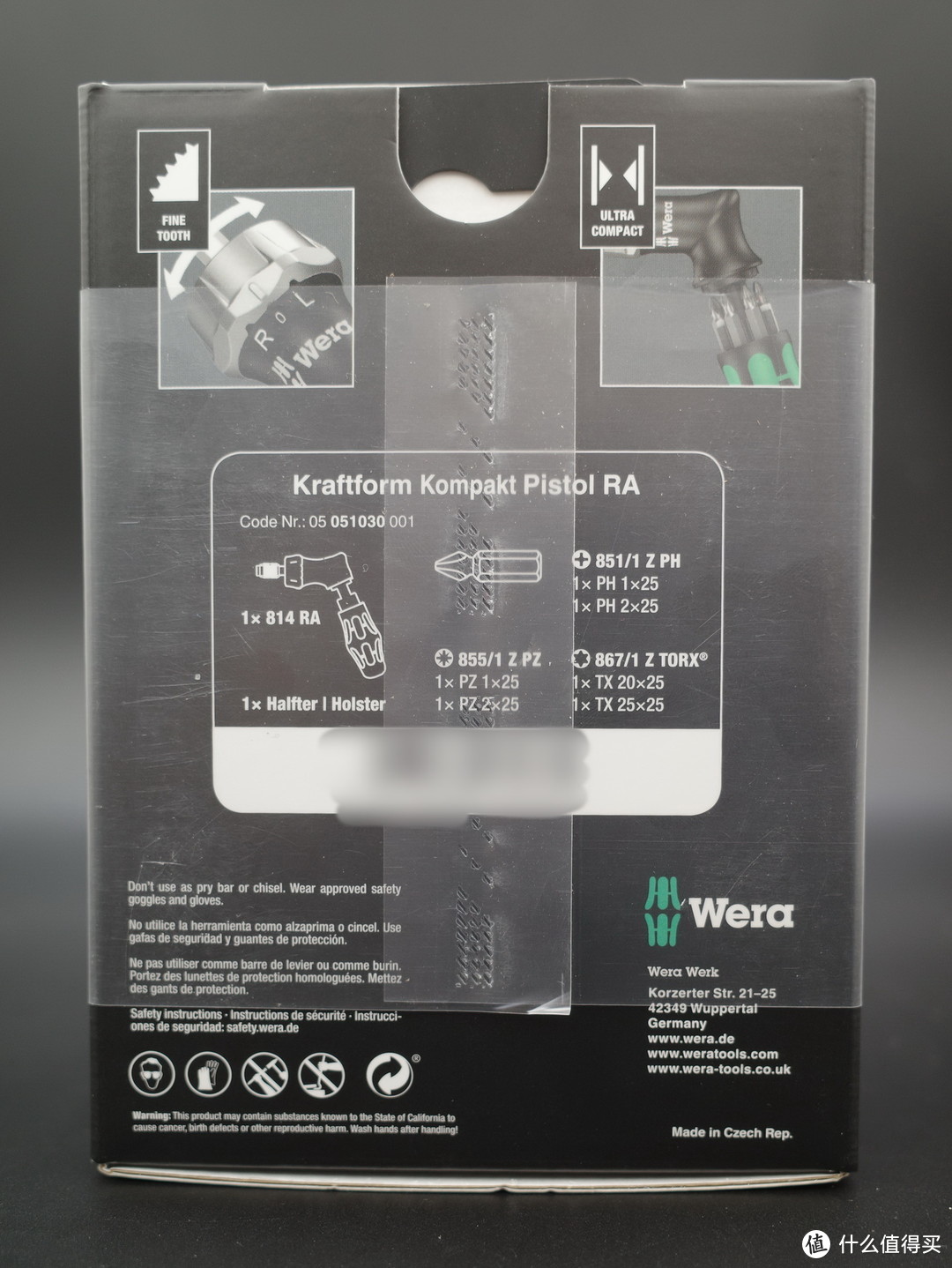 Wera KK Pistol 814RA枪型棘轮螺丝刀 晒单简评