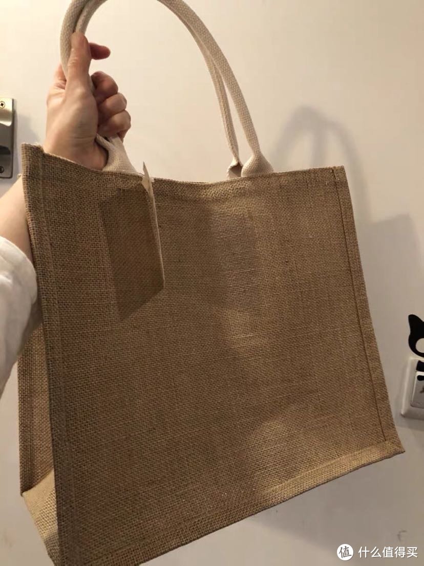 纯手绘：MUJI A4 黄麻袋 秒变 Dior book tote