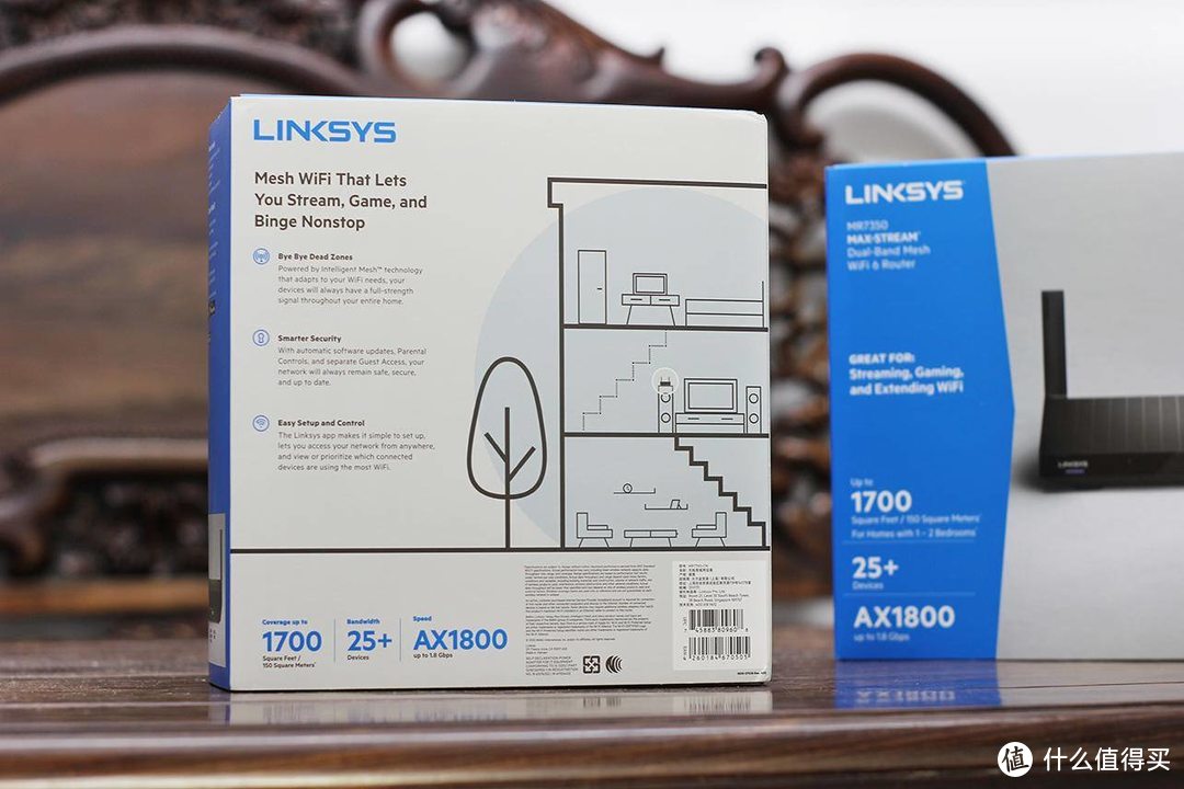 最简单的MESH组网，仅需二只，轻松覆盖两层240方——领势(Linksys)MR7350分布式路由