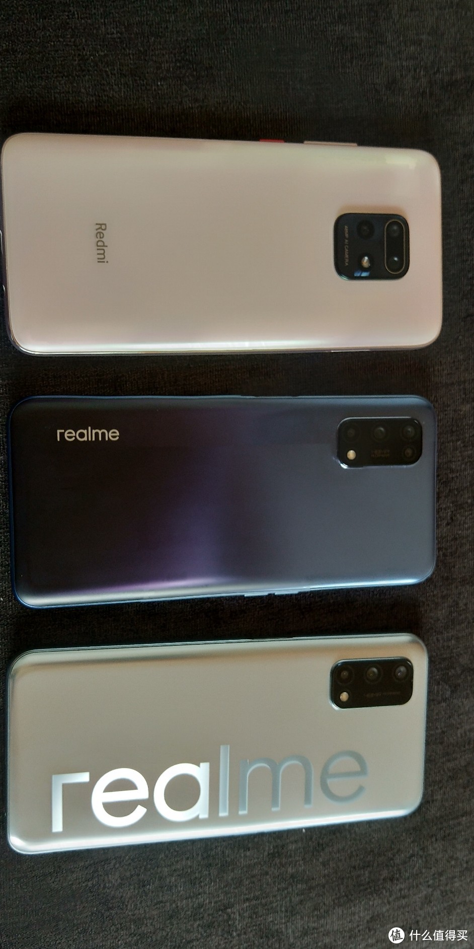 真我realme q2，realme v5，红米10x 5g简单对比