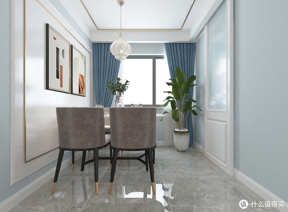 上海夫妻的80㎡两居室，屋内有格调的轻奢风格，配色简单又显高级