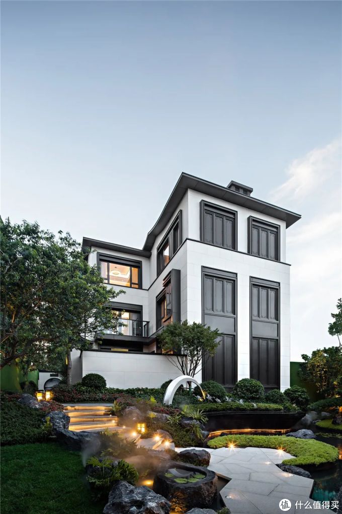 336㎡五层别墅入户中式风这才是属于中国人的豪宅