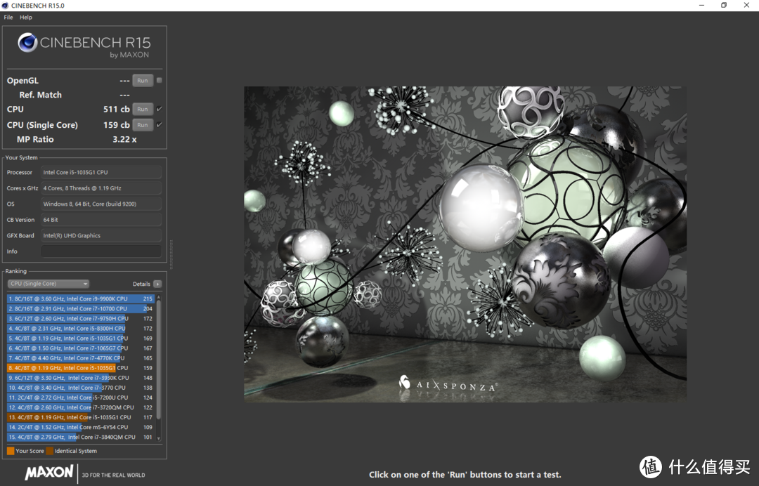 CINEBENCH R15测试