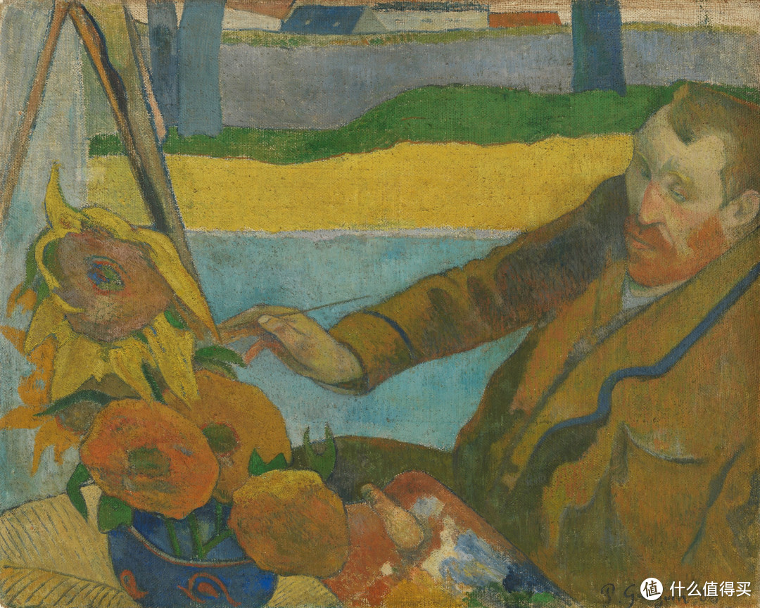 Vincent van Gogh Painting Sunflowers