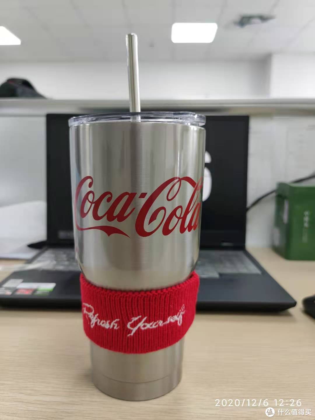 大杯喝水吧miniso名创优品可口可乐保温杯开箱