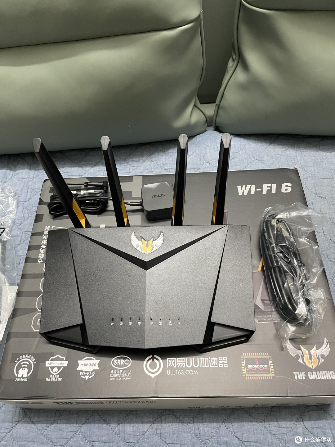 升级wifi6路由器华硕tufgamingax3000电竞游戏路由器开箱