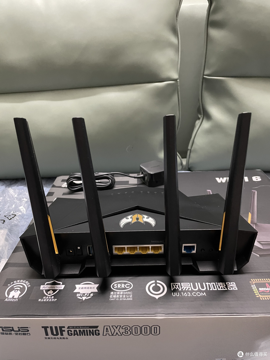 升级wifi6路由器,华硕tuf gaming ax3000电竞游戏路由器开箱