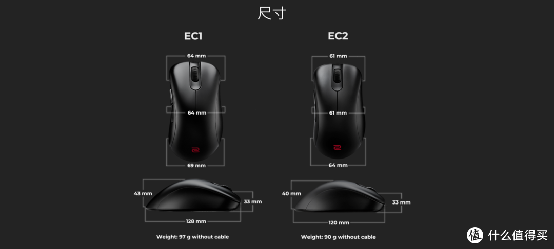 我买了一个没有RGB灯光的黑武士鼠标——卓威（明基）EC1鼠标开箱