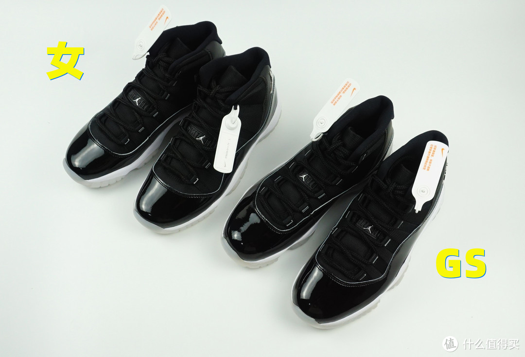 Air Jordan 11 Jubilee 25周年女款和GS款差啥？女款和GS尺码一样吗？