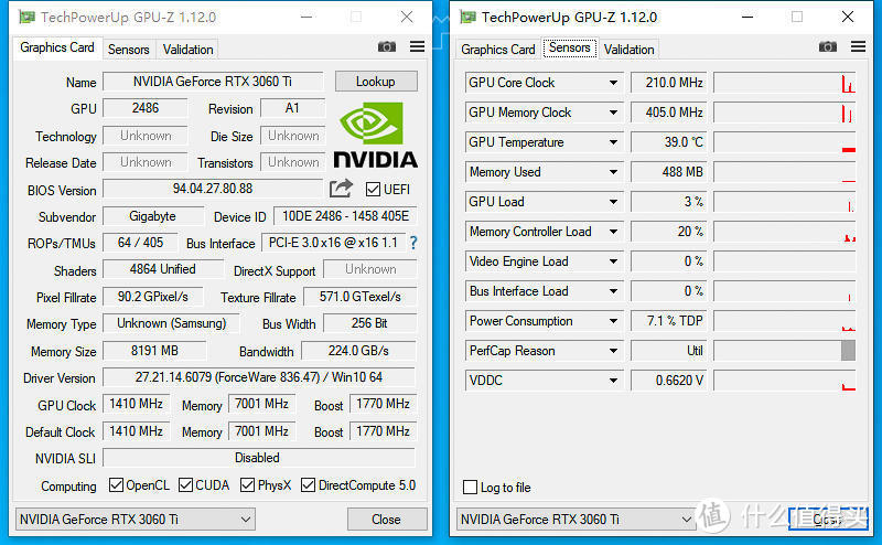 ​进阶画质赛博朋克2077之技嘉RTX 3060 Ti GAMING OC PRO魔鹰显卡​实测