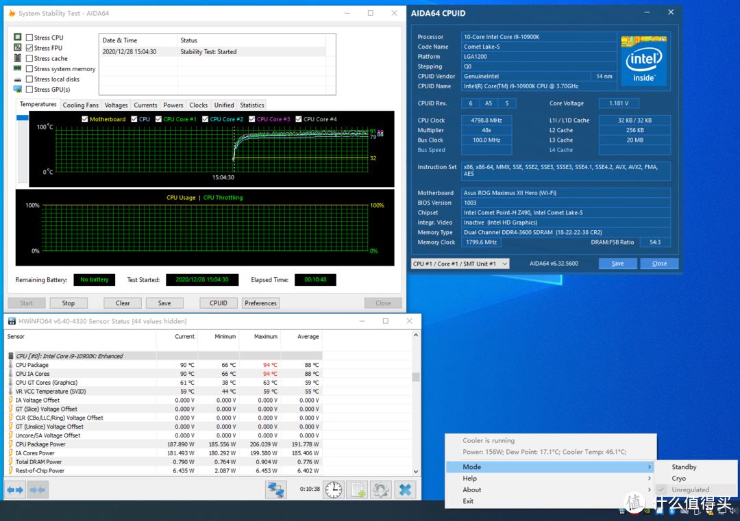 半导体制冷压制10900K超频5.5GHz，酷冷至尊ML360 SUB-ZERO散热器测试