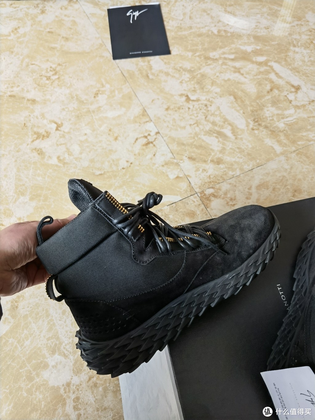 Giuseppe Zanotti Urchin系列男靴开箱验货