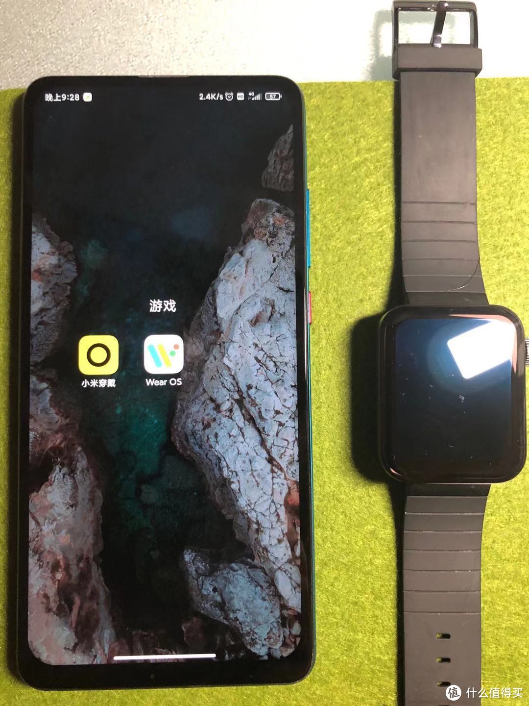 小米手表和手机适配稍微麻烦，需要安装wear os 和小米穿戴两个APP