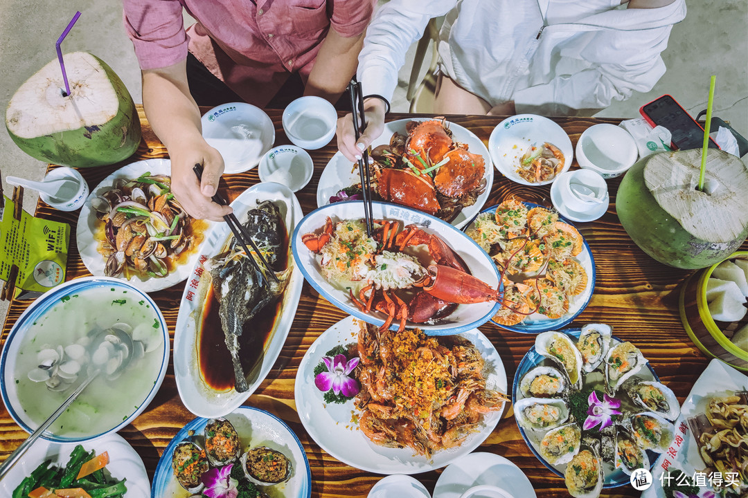 吃撑的海鲜大餐