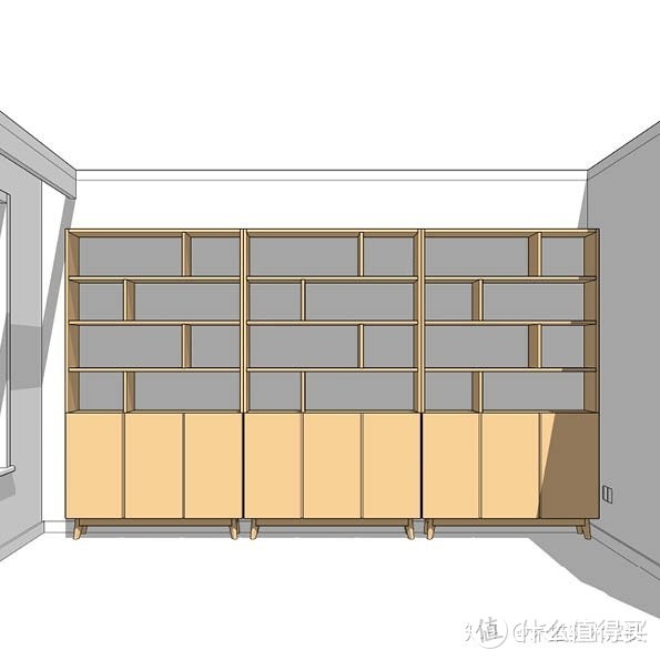 整面墙的书柜有哪些好看的造型？