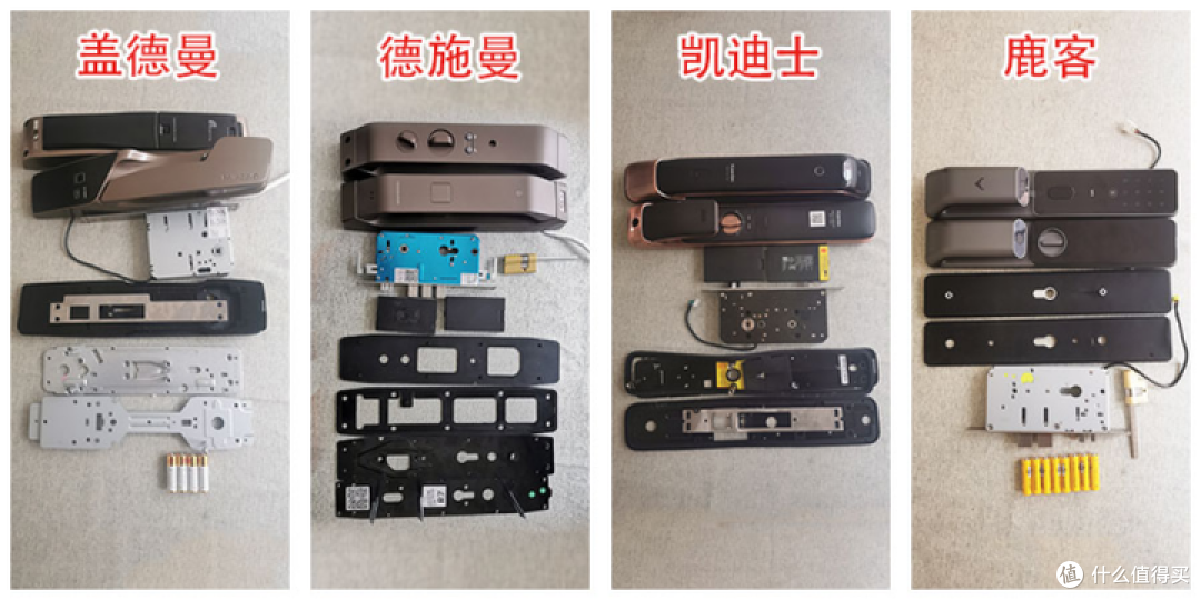 拆出好指纹锁·盖德曼、凯迪仕、德施曼、鹿客，买锁不交智商税！