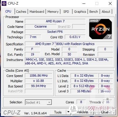 AMD Ryzen 7 5800U首个跑分出炉，单核轻松跑赢酷睿i7桌面处理器