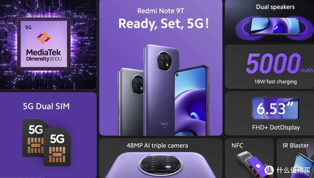 三星S21系列官方渲染图公布；Redmi 9T 发布