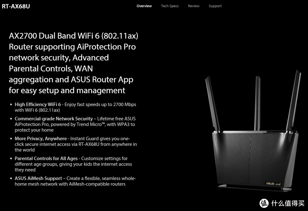 华硕WiFi6路由器 新品RT-AX68U点评