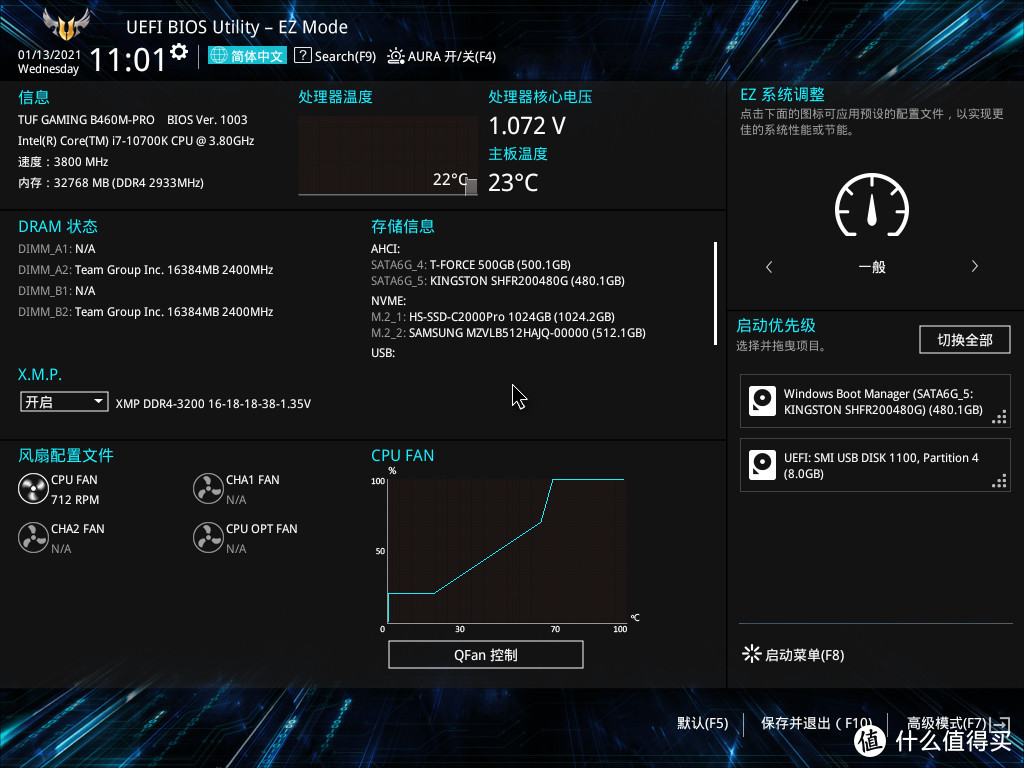 TUF GAMING B460M PRO重炮手开箱测试，带得动i7-10700K吗？