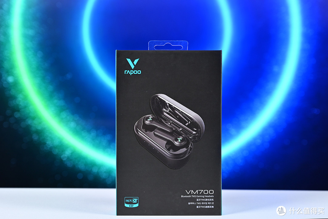 雷柏VM700蓝牙TWS背光游戏耳机测评，低延迟与炫酷灯效