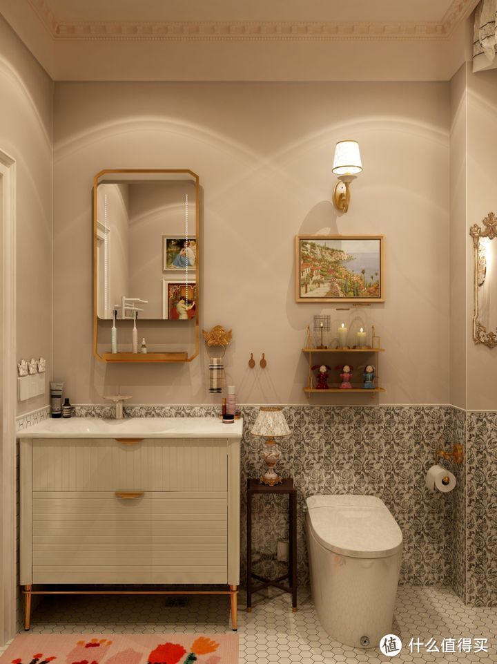 浴室改造 | 小平房英伦风卫生间干湿分离设计