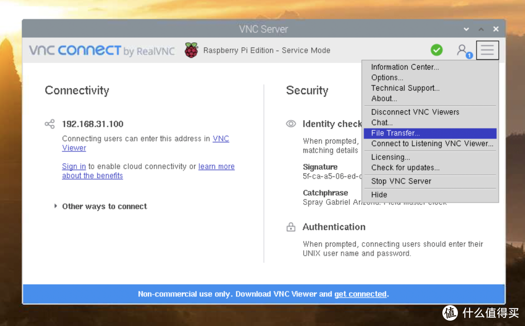 补充：开启树莓派VNC远程桌面