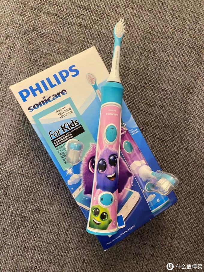 有虚拟牙宝陪孩子刷牙飞利浦hx6322儿童电动牙刷使用体验