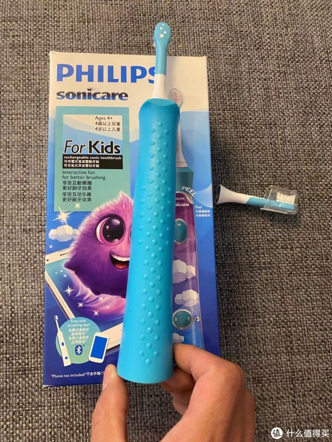 有虚拟牙宝陪孩子刷牙飞利浦hx6322儿童电动牙刷使用体验