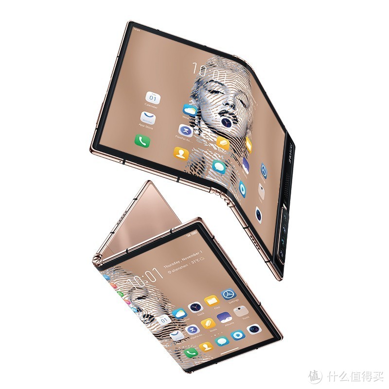 晨曦金IP联名款限量发售：柔宇x邹操金色尊享版FlexPai 2折叠屏手机上市