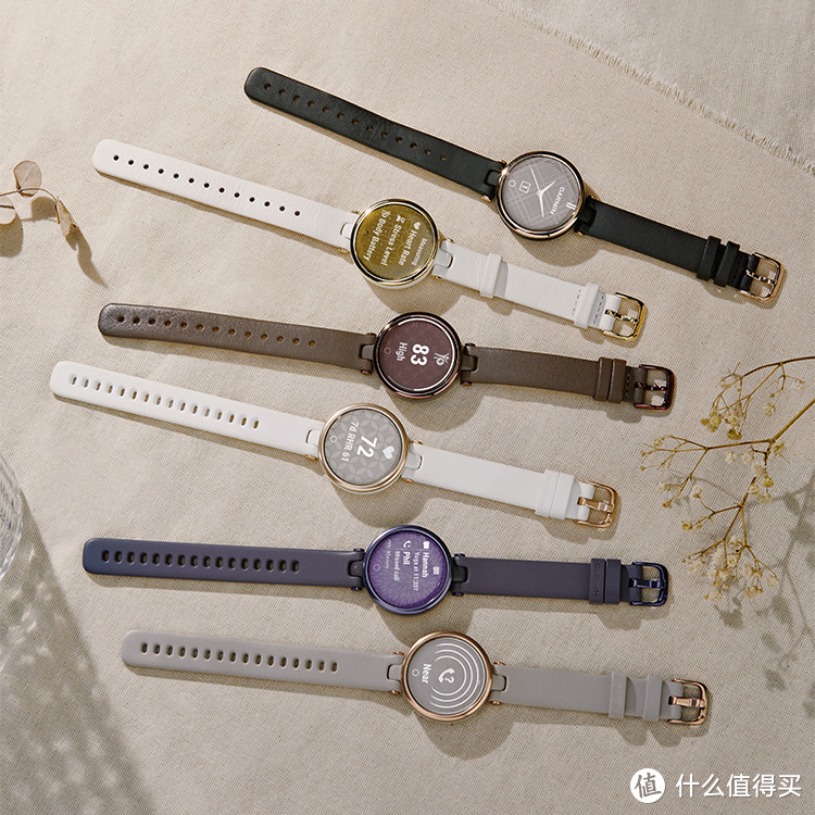 一份别出心裁的全新设计——Garmin Lily 系列女性智能腕表，每一秒，优雅闪耀！